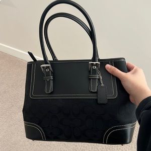 COACH Monogram Black Tote